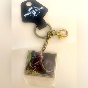 Universal Studios Black and Gold Keychain